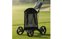 Sport Push Cart Storage Bag Drawstring Lock Sport Cart Mesh Bag Sports Accessory Easy Installation Thickened Bottom