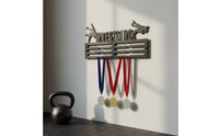 Wrestling Medal Holder Champion Showcase Sports Award Holder Easy Installation