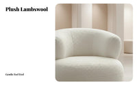 Curved Sectional Couch Light Luxury Aesthetic Curved sectional Lounger Creative Form High-Resilience Foam for Interior Designers