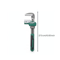 Pipe Wrench Serrated F-Wrench TPR-Coated for Workshop, Plumbers