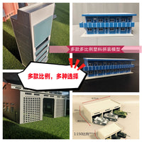 火车站建筑场景塑料拼装模型工厂仓库宿舍
