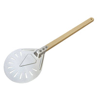 Pizza Peel with Wood Handle Wooden Baking Tool Long-Handled for Home Bakers