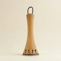 Violin Tailpiece with Tail Cord Solid Wood Violin Tailcord String Instrument Accessory for Music Practice