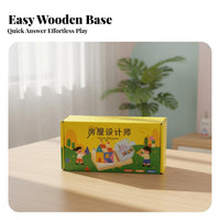 Geometric Brainteaser for Children, House Designer, Early Education Toy, Logic & Spatial Thinking, Tabletop Game