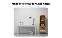 Space-Saving Design Multi-Tier Shelving One-T exposedShelf Concept Multi-Tier Standing Organizer Sturdy Construction Storage Rack Raised Leg Design for Apartment Dwellers, Office Workers, Living Room, Kitchen, Small Areas, Bedroom