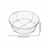 Multi Functional Polished Hanging Basket Stainless Steel Mesh Basket
