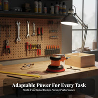 5unit air-powered Random Orbit Sander High Speed 10000 RPM for Factory, Mechanics