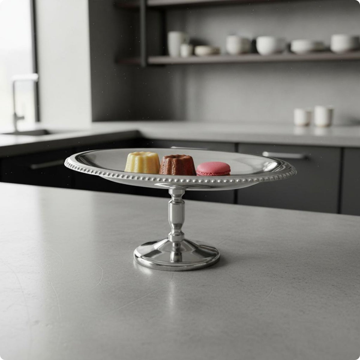 Oval Stainless Steel Tray Easy to Clean Oval Cake Stand Rust Resistant for Party