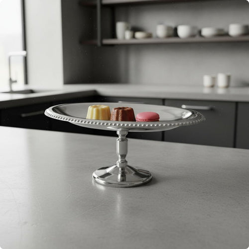 Oval Stainless Steel Tray Easy to Clean Oval Cake Stand Rust Resistant for Party