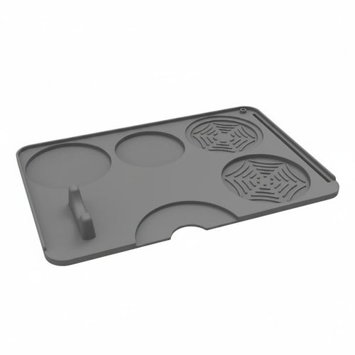 Silicone Espresso Tamping Mat Multi-Slot Design Portafilter Holder Tray for Cafe