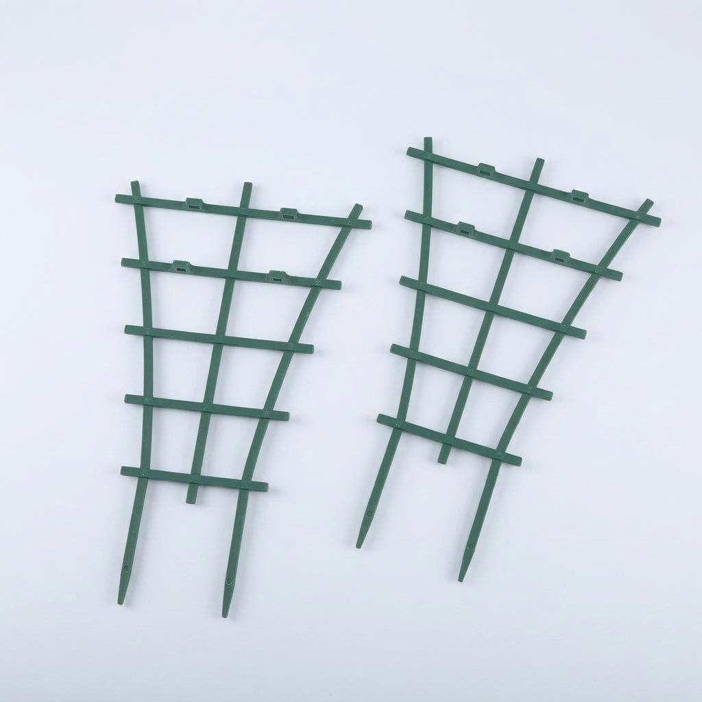 Garden Trellis for Climbing Plants, 2-Pack Plastic Grid Garden Stakes for Plants Outdoor, Sturdy Plant Stakes for Potted Plants, Indoor Support