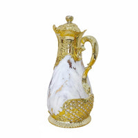 Arabian Style Thermal Carafe Large Capacity Ornate Insulated Coffee Pot Spill-Resistant Spout Middle Eastern Middle Eastern Coffee Pot for Parties