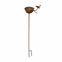 Stake Bird Bath Round Bowl Iron Bird Bath Tall