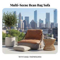 Unstructured Lounge Chair modern aesthetic Lazy Sofa Soft Seating Lightweight & Portable for Readers, Students, Living Room