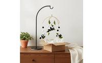 Eye-Hand Coordination Panda Crib Mobile Natural Wood Wooden Crib Mobile Eco-Friendly Nursery Wind Chime Safe and Reliable for Newborns