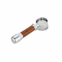 Coffee Machine Handle Espresso Portafilter Open-bottom Structure Solid Wood Handle Stainless Steel Filter Detachable Feature Visual Extraction Suitable for Home Barista Coffee Enthusiast Coffee Shop
