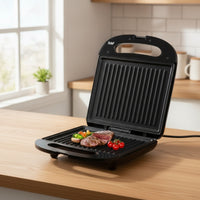 Electric Breakfast Maker Clamshell Sandwich Maker Countertop Panini Press Compact for Busy Professionals, Students, Small Kitchens, Dorm Rooms, Rvs