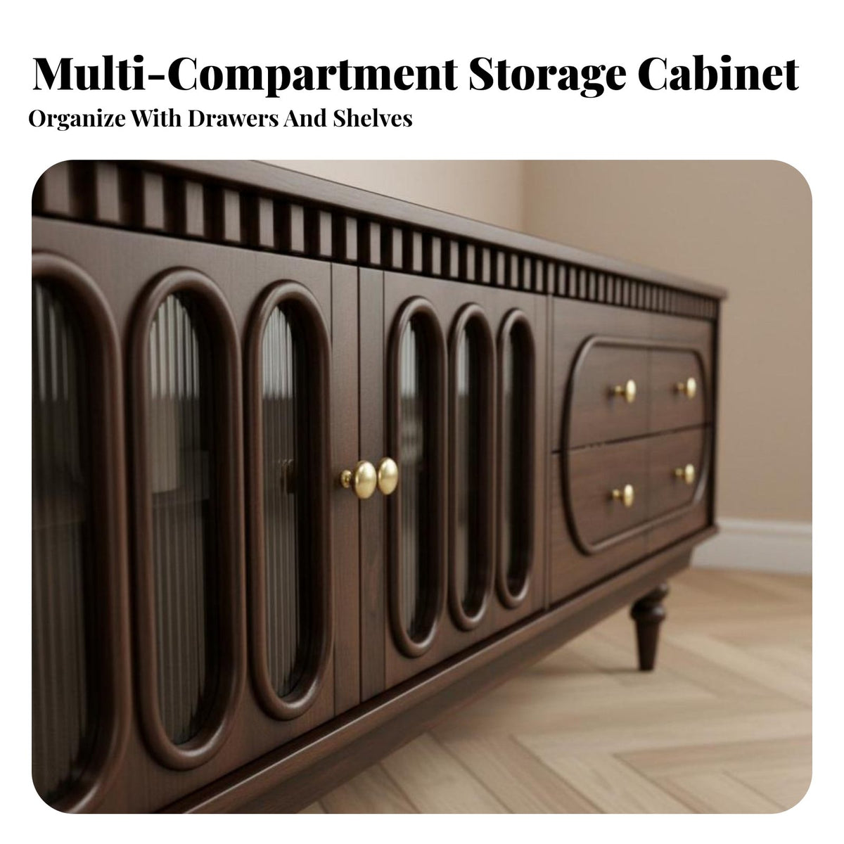 3 Pieces 3-Piece media Set With Storage Living Room Furniture Vintage design Home Furnishings for Homeowners, Families, Lounge Area, Apartment