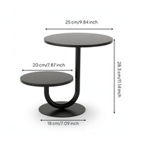 2-Tier Dessert Stand Metal Cupcake Display Stand Portable for Buffets