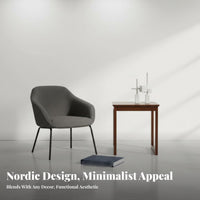 2-Tier C-Shaped Table Rounded Corners Household Furniture Slide-Under Design