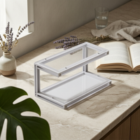 Two-Tier Display Rack Rectangular Desktop Display Rack Sturdy