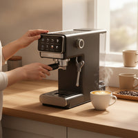 20 Bar Semi Automatic Espresso Machine Touchscreen Espresso Machine with Milk Frother 1300W Appliance Hot and Cold for Home Baristas, Coffee Lovers, Kitchen Countertop, Small Apartments, Office Breakroom