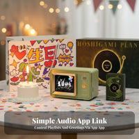 Retro Bluetooth Speaker Personalized Screen Digital Clock Speaker for Students