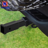 2-Inch Black Trailer Hitch Receiver with Draw Bar