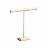 Bracelet and Necklace Display Stand Multifunctional Bracelet Rack Space Saving Wooden Horizontal Bar Jewelry Holder for Boutique Owners