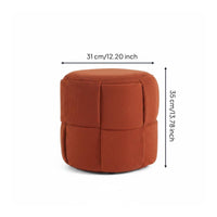 Woven Ottoman Stool Easy to Assemble Round Woven Stool Decorative