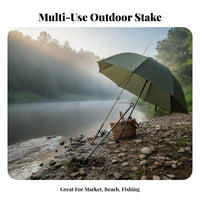 High-Strength Umbrella Ground Anchor Stable Beach Umbrella Sand Anchor Multi-Functional Two-Prong Ground Insert Easy to Install for Street Vendors, Beachgoers, Soil, Campsite, Patio, Garden