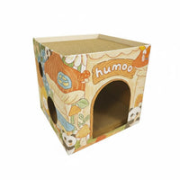 Long-Lasting 2-Level Cat Scratcher Protects Furniture Cardboard Cat Scratcher House Cozy Hideaway for Cats, Kittens, Indoor, Living Room