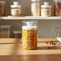 Vacuum Seal Canister Airtight Glass Jar Broad-Opening for Kitchen