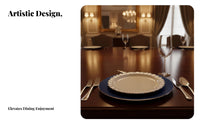 Smoky Navy Ceramic Tableware, Plates, Bowls, Saucers, Nordic Minimalist, Home, Gift
