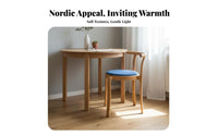 Woven Backrest Chair Nordic Design Indoor Furniture Stackable Space-Saving for Homeowners, Renters