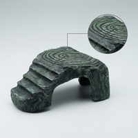 Resin Turtle Basking Platform with Cave for Aquarium Terrarium
