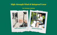 Waterproof scooter umbrella