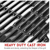 Cast Iron Grill Grate and Griddle Set for Weber Q100 Q1000 Q1200 (2 Pieces)