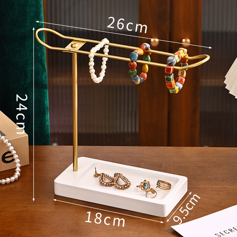 Metal Jewelry Display Stand for Earrings, Necklaces, and Hair Accessories