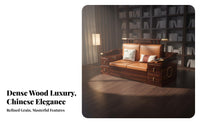 Modern Chinese design Multi-Functional Sofa with Storage two-seasonSeason Comfort Wooden Sofa with Storage Drawers sturdy Wood Frame Living Room Furniture Minimalist Design for Apartment Dwellers, Families, Homeowners, Lounge Area, Reception Hall