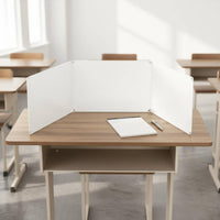 Desk Partition, Office Divider, Foldable Table Screen, Antispray, Exam Separator