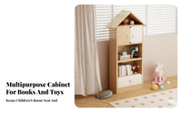 House-Shaped Shelving Integrated Unit Personalizedizable Design House-Shaped Organizer Sturdy Construction EncourHDPEs