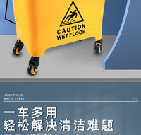 榨水车拖把桶挤水桶拖地桶商用家用拖布桶压水器清洗拖把柞水车头