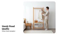 Rolling Clothes Organizer complimentarystanding Garment Stand Easy Assembly for Retailers