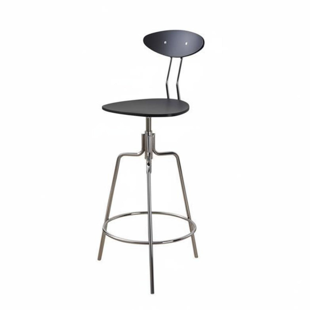 Adjustable Stool with Backrest Vintage aesthetic Seating Furniture Easy Assembly