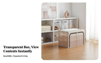Foldable Framed container Transparent panel Foldable Framed Box Large Capacity