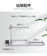 鹦鹉不锈钢站架虎皮牡丹玄凤鹦鹉鸟架磨爪训练用品7字中大型架子