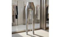 Glossy Shiny Silver Standing Leg-and-Hip Display Mannequin Lightweight Female Lower-Body Mannequin Space Saving