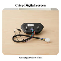 Digital Display Instrument Cluster High Visibility Readout Electric Two-Wheeler Instrument Cluster Universal Power 48V-72V LED Dashboard