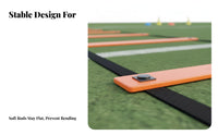 Sturdy Agility Ladder Flexible Footwork Training Ladder Portable Fitness Equipment High-Visibility for Children, Athletes, Outdoor, Gym